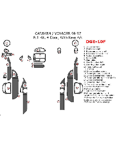 Wow Trim ® - 27 Pcs Full Dash Kit (DGE-10F)