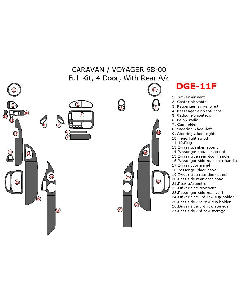 Wow Trim ® - 27 Pcs Full Dash Kit (DGE-11F)