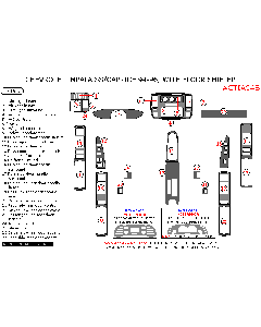 Wow Trim ® - 27 Pcs Main Dash Kit (CTIA94B), Diagram