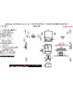 Wow Trim ® - 27 Pcs Main Dash Kit (DEDO14A), Diagram