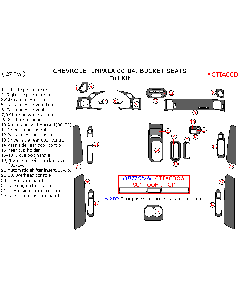 Wow Trim ® - 27 Pcs Match OEM Full Dash Kit (CTIA00D), Diagram