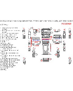 Wow Trim ® - 27 Pcs Match OEM Main Dash Kit (CCSE98D), Diagram