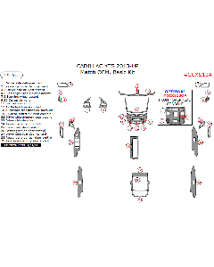 Wow Trim ® - 28 Pcs Match OEM Basic Dash Kit (CCXS13A), Diagram