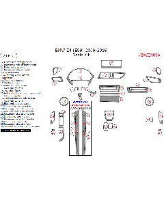 Wow Trim ® - 29 Pcs Basic Dash Kit (BWZ409A), Diagram