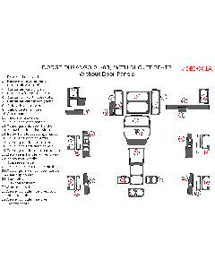 Wow Trim ® - 29 Pcs Main Dash Kit (DEDO01A), Diagram