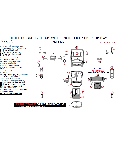 Wow Trim ® - 29 Pcs Main Dash Kit (DEDO14B), Diagram