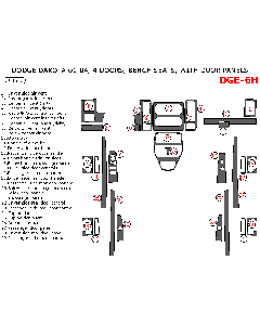 Wow Trim ® - 29 Pcs Main Dash Kit (DGE-6H)