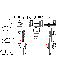 Wow Trim ® - 30 Pcs Main Dash Kit (DEDO01D), Diagram