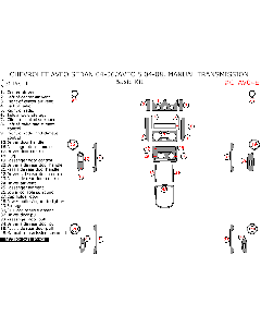 Wow Trim ® - 31 Pcs Basic Dash Kit (CTAV04E), Diagram