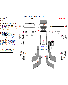 Wow Trim ® - 31 Pcs Basic Dash Kit (DEJY09A), Diagram