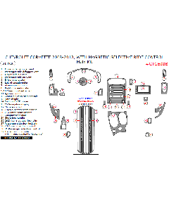 Wow Trim ® - 31 Pcs Main Dash Kit (CTCE08B)
