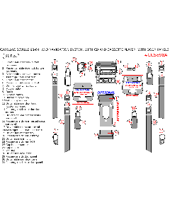 Wow Trim ® - 31 Pcs Match OEM Main Dash Kit (CCSE98A), Diagram