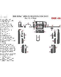 Wow Trim ® - 32 Pcs Full Dash Kit (DGE-4A)