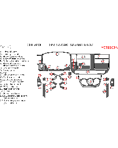 Wow Trim ® - 32 Pcs Main Dash Kit (CTES03A), Diagram