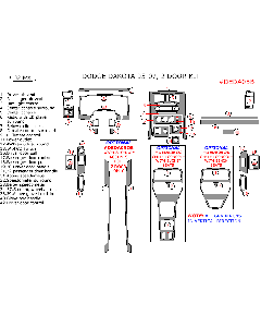 Wow Trim ® - 32 Pcs Main Dash Kit (DEDA05B), Diagram
