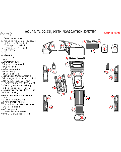 Wow Trim ® - 32 Pcs Match OEM Main Dash Kit (ARTL02B), Diagram