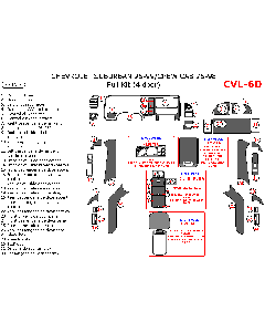 Wow Trim ® - 33 Pcs Full Dash Kit (CVL-6D)