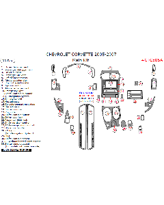 Wow Trim ® - 33 Pcs Main Dash Kit (CTCE05A)