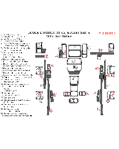 Wow Trim ® - 33 Pcs Main Dash Kit (DEDO01B), Diagram