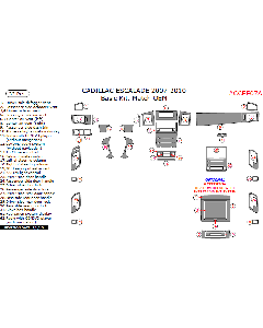 Wow Trim ® - 33 Pcs Match OEM Basic Dash Kit (CCEE07A), Diagram