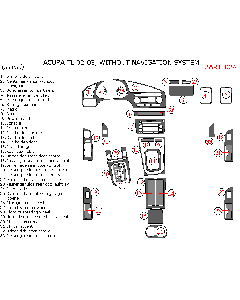Wow Trim ® - 33 Pcs Match OEM Main Dash Kit (ARTL02A), Diagram