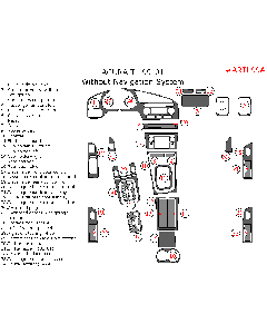 Wow Trim ® - 33 Pcs Match OEM Main Dash Kit (ARTL99A), Diagram