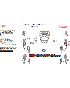 Wow Trim ® - 34 Pcs Basic Dash Kit (BKRL11A), Diagram