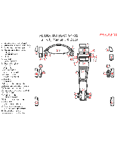 Wow Trim ® - 34 Pcs Full Dash Kit (ARIA94H), Diagram