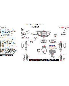 Wow Trim ® - 35 Pcs Basic Dash Kit (DEDT13A), Diagram