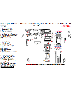 Wow Trim ® - 35 Pcs Main Dash Kit (AIA409A), Diagram