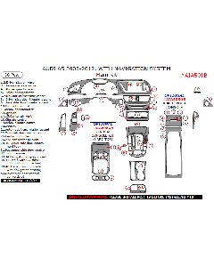 Wow Trim ® - 36 Pcs Main Dash Kit (AIA508B), Diagram