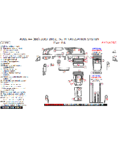 Wow Trim ® - 37 Pcs Main Dash Kit (AIA409C), Diagram