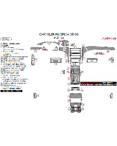 Wow Trim ® - 38 Pcs Full Dash Kit (CRPA05B)
