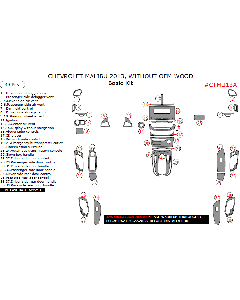 Wow Trim ® - 39 Pcs Basic Dash Kit (CTMU13A), Diagram