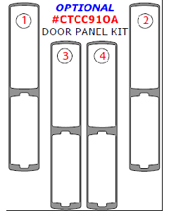 Wow Trim ® - 4 Pcs Optional Door Panel Kit (CTCC91OA)