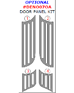 Wow Trim ® - 4 Pcs Optional Door Panel Kit (DENO07OA)