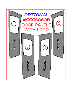 Wow Trim ® - 4 Pcs Optional Door Panels With 'CTS' Logo (CCCS06OB)
