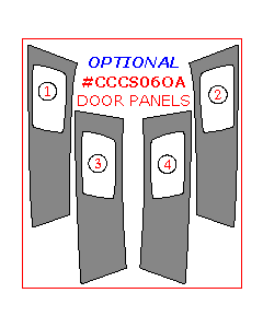 Wow Trim ® - 4 Pcs Optional Door Panels Without 'CTS' Logo (CCCS06OA)