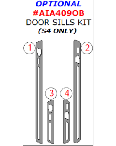 Wow Trim ® - 4 Pcs Optional Door Sills Kit (AIA409OB), Diagram