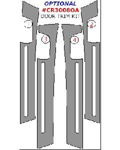 Wow Trim ® - 4 Pcs Optional Door Trim Kit (CR3008OA)