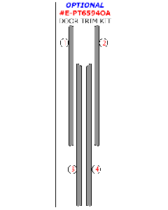 Wow Trim ® - 4 Pcs Optional Door Trim Kit (E-PT6594OA)