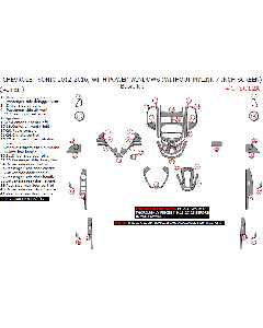 Wow Trim ® - 41 Pcs Basic Dash Kit (CTSC12A), Diagram