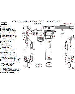Wow Trim ® - 42 Pcs Full Dash Kit (CTIA06D)