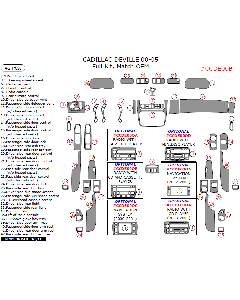 Wow Trim ® - 42 Pcs Match OEM Full Dash Kit (CCDE00B), Diagram