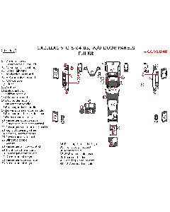 Wow Trim ® - 43 Pcs Full Dash Kit (CCVS04B), Diagram