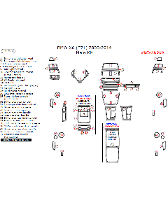 Wow Trim ® - 43 Pcs Main Dash Kit (BWX608A), Diagram