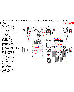 Wow Trim ® - 43 Pcs Match OEM Full Dash Kit With 'CTS' Logo (CCCS06H), Diagram
