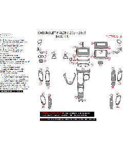 Wow Trim ® - 44 Pcs Basic Dash Kit (CTMU14A), Diagram