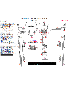 Wow Trim ® - 44 Pcs Full Dash Kit (CCCS14B), Diagram