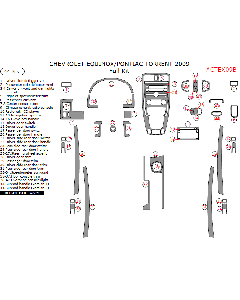 Wow Trim ® - 44 Pcs Full Dash Kit (CTEX09B)